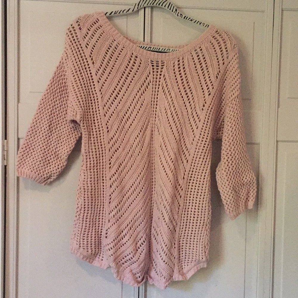 United States Sweaters- womens light pink sweater